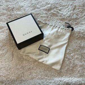 Gucci Cream Dust Bag with Black Accents
